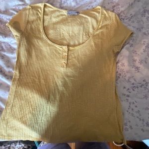Yellow Striped Urban Outfitters Top L